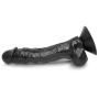 Healthy Vibes Huge Black 10 Thick Realistic Dildo with Balls - Lifelike Dong with Suction Cup - Oversized Body Safe Penis Shaped Sex Toy