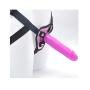 MXYLYM9 Pěggìng Stràp ón, Powerful Beginner Huge Soft Rotaing Big Head Health Bendable Suction Cup Base PVC+ Leather Pants (L:6.29inch, W: 1.45inch) Purple