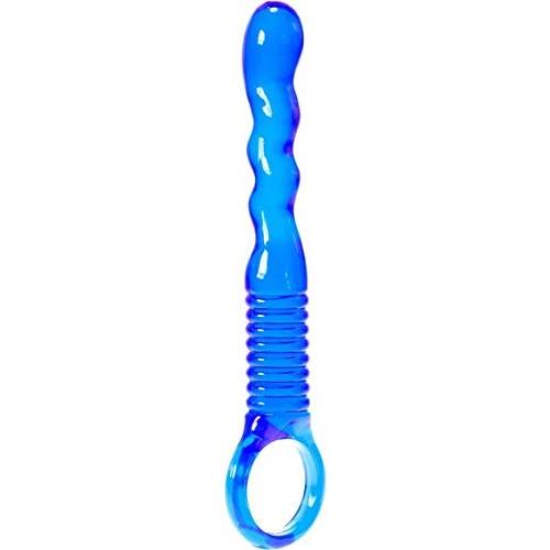 Abs Holdings Kinx Ridged Anal Teaser, Blue, 6 Inch
