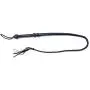 BARE SUTRA Premium Handmade : Genuine Real Leather : Long Bull Crop Spanking Whip Blue Braided Plait Handle Hand Wrist Strap 6 ft