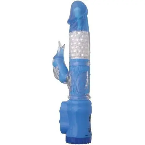 Golden Triangle Sweet Sin-sation Dolphin Vibrator, Blue Golden Triangle Sweet Sin-sation Dolphin Vibrator, Blue