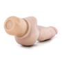 8" Soft Realistic Wide Bottom Vibrating Dildo - Multi Speed Flexible Vibrator - Waterproof - Sex Toy for Women - Sex Toy for Adults (Beige)