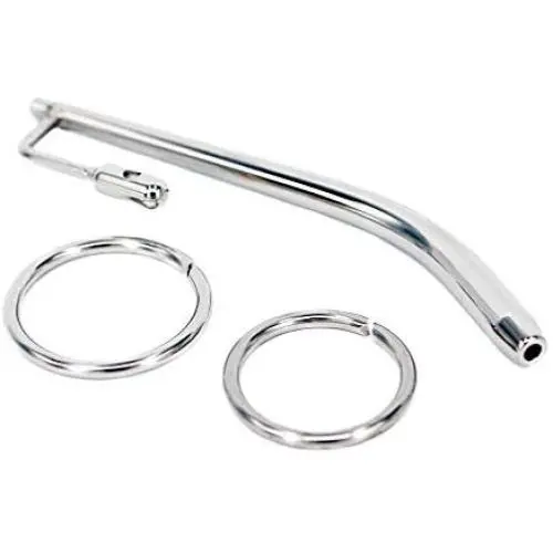 Eastern Delights Penis Plug with Glans Ring Stainless Steel Fetish Bondage BDSM Sex Games