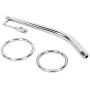 Eastern Delights Penis Plug with Glans Ring Stainless Steel Fetish Bondage BDSM Sex Games Eastern Delights Penis Plug with Glans Ring Stainless Steel Fetish Bondage BDSM Sex Games