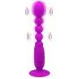 Anal Vibrator Prostate Massager for Men - Adorime Waterproof Vibrating G-spot Vaginal Sex Toy Butt Plug for Women, Rechargeable Hands-Free Suction Cup Prostate Spot Stimulator with 10 Modes(Purple)