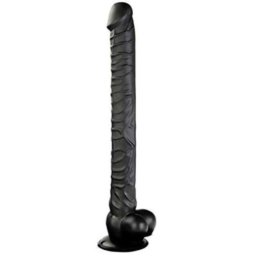 CharmingNight Home Bedroom 16.5 inch Mini Flexible Soft Massage Wand for Beginners Female Extra Long Thicken Firm Handsfree Relax Massager Toys (Color : Black)