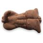 ULXYP Male Realistic Soft Silicone Female self-Timer Gift Mens Torso Doll Female Adult Toy (Brown)