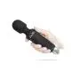 VibeMax Personal Wand Massager + Attachment: Wireless & Waterproof - Handheld - Rechargeable - Powerful Multi Speed Vibration - Whisper Quiet - Cordless - Mini - Black