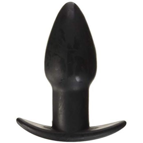 Anal Fantasy Remote Control Silicone Plug, 4 Inch, Waterproof, Black