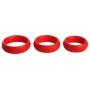 Trinity Vibes 3 Piece Silicone Cock Ring Set, Red