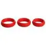 Trinity Vibes 3 Piece Silicone Cock Ring Set, Red Trinity Vibes 3 Piece Silicone Cock Ring Set, Red