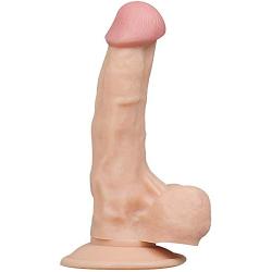 Reusable Toy Lifelike Artifical Flexible Ðî.ldɔs with Suction Cup for Woman Silica Gel Massaging 6 inch (Color : Flesh)