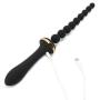 IMO Vibrating Anal Plug and Silicone Anal Beads Anal Chain - Healthy Vibes G-spot Vibrator Prostate Massager - Rechargeable & Waterproof - for Men, Women or Couples (Black)