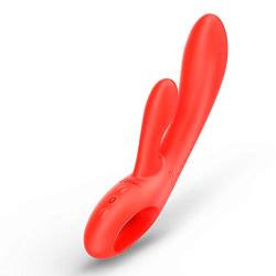 UTIMI G Spot Rabbit Vibrator Liquid Silicone No Bones Wand Massager Waterproof Stimulator for Women