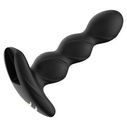 Electric Prostate/Anal Vibrators, 10 Modes Electric Stimulation/Estim Silicone Anal Plug, Torture Stimulator Device SM Sex Toys Butt Plug for Women Men Couples, USB-Rechargeable