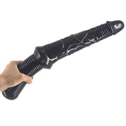 ZYYSQ Huge D-îD-l-ôs for Women Realistic, Super Huge Soft D-î-CKS Lifelike Tool Relax Massage Wand for Women 16 in Soft Wand ZYYSQ (Color : Black)