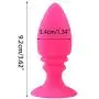 Flosky Silicone Amal Plug Toys with 10 Vibrantion Modes Mini Vibrarator Stimulation for Women Men