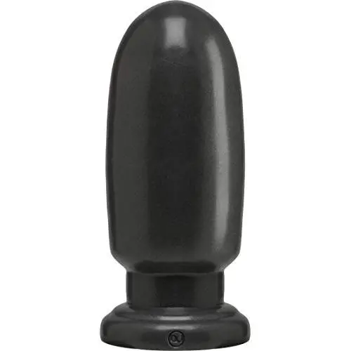 Doc Johnson American Bombshell - Shell Shock - Large - Vac-U-Lock and F Machine Compatible Dildo or Butt Plug - Gunmetal Grey