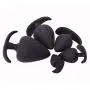 Njoy Wand Massager Anales Trainer, Set of 5, Waterproof Silicone Soft Massage Toy for Beginners, Role Playing Trickie Game Black By Dwoon Njoy Wand Massager Anales Trainer, Set of 5, Waterproof Silicone Soft Massage Toy for Beginners, Role Playing Trickie Game Black By Dwoon