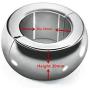 HOT-Shirt Elastic Ring 3 Size Magnetic Stainless Steel Ball Weight Stretcher Metal Ring Male Love Toy,Height 30mm Cool