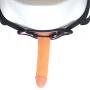 MXYLYM9 Pěggìng Stràp ón, Real Feeling Powerful Beginner Soft Massaging with Suction Cup 100% Secret Packing PVC+ Leather Pants (L:6.29inch, W: 1.45inch) (Color : Skin Color)