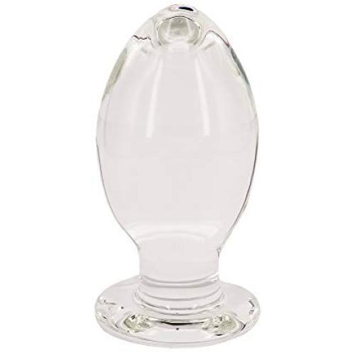 Eastern Delights Rock The Hell Huge Glass Butt Plug,G-spot Crystal Anal Plug Bum Plug Pleasure Wand Anal Trainer Sex Toy (Extra Large)