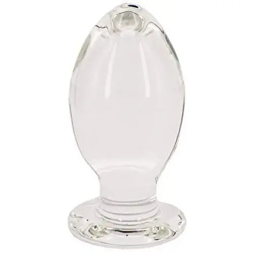 Eastern Delights Rock The Hell Huge Glass Butt Plug,G-spot Crystal Anal Plug Bum Plug Pleasure Wand Anal Trainer Sex Toy (Extra Large)