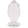 Eastern Delights Rock The Hell Huge Glass Butt Plug,G-spot Crystal Anal Plug Bum Plug Pleasure Wand Anal Trainer Sex Toy (Extra Large)