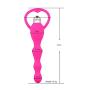 ALBK Vibrantor Mini Bullet for Women Anales Trainer Massage Toy， Vib Anales Beads Silicone Trainer Fun Toys for Beginners and Advanced Users Pink