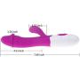 30-Speed Waterproof Vibrating Frequency Bending Head Silica Gel Vibrator to Stimulate and Massage G-Spot and Clitoris Female Masturbator Couples Sexual Flirting Toy