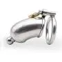 Chástí-ty Device, Cǒck Lock, Pěnǐs Lock Ring Men Hypoallergenic Stainless Steel Metal Chasteness Device Anti-Off T-Shirt Belt - 131 (Size : 45mm)