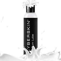 Cyberskin Cum Lube, Unscented Water Based Creamy Lubricant-8 fL.OZ. Ultimate Life-Like-Slippery-Long Lasting-Sensitive Skin Friendly. Natural Personal Lubricant for Men, Women& Couples-White