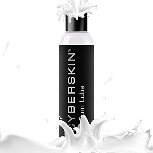 Cyberskin Cum Lube, Unscented Water Based Creamy Lubricant-8 fL.OZ. Ultimate Life-Like-Slippery-Long Lasting-Sensitive Skin Friendly. Natural Personal Lubricant for Men, Women& Couples-White