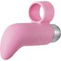 Adam & Eve Powerful 10 Speed Rechargeable Silicone Finger Bullet Vibe - Pink