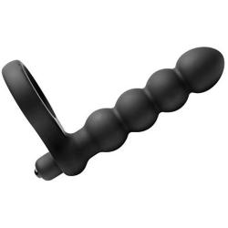 Frisky Double Fun Cock Ring with Double Penetration Vibe