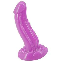 MLSice Real Animal Dinosaur Dildo S Shape Curved Beads Fake Penis Big Dick with Suction Cup Sex Toys for Women Anal Massage Plug Adult Sex Products 6.9 Inch - Purple