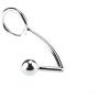 Stainless Steel Metal Anal Hook with Penis Ring for Male, Anal Plug,Penis Chastity Lock,Fetish Cock Ring (45mm)
