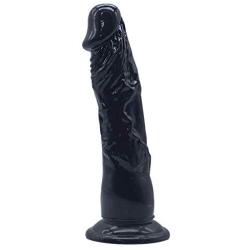 Huge Size Péggîng Stráp ôn G SpõT Realistic ?-?-?-?`Õ Lifelike Massager Only Sold by CFKTY (Black)