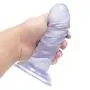CHAODIAO 6.3-inch Real Feels Lifelike Sucker Tool peni high Quality PVC Material Massage Stick Luxury Gift (Color: Blue)