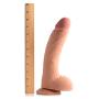 Usa Cocks Ultra Real Dual Layer Suction Cup Dildo, Medium Skin Tone, 10 Inch
