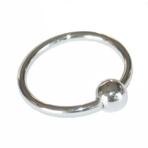 Cock Ring Penis Head Ring Jewelry with Rolling Ball Penis Glans Ring 316 Surgical Stainless Steel (Small)