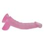 Vibrant Soft and Realistic Horse Toy Hands-Free Belt Suction Cup Realistic Texture Real Experience 15.74 Inch Personal Massage Toy (Color : Pink)