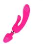 Portable Wireless Waterproof Personal Massager with 10 Silent Vibration Modes, USB Magnetic Charging Design, Family Health Sports Equipment (Rose Red)