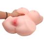 Rzoeox Sex Doll Male Masturbator with Vagina and Anal, 3D Lifelike TPE Torso Toys with Metal Skeleton for Men Masturbation (14.2 x 10.3 x 5.7in, 5.5kg)
