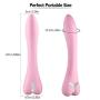 Waterproof Vibrator Dildo for Women with 10 Vibration Modes for Effortless Insertion, ALOFA Silicone G Spot Vibrator Clitorial Vibrator for Exciting Stimulation- Ideal Sex Toy for Starters (Pink)