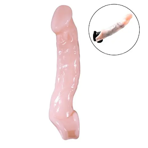 Penis Condom Extender with Cock Ring, James Love Soft Penis Enlarger Sleeve Sexual Delay Ejaculation Erection Enhancing Improve Endurance Bigger Harder Longer Stronger Penis Sex Toy for Men Penis Condom Extender with Cock Ring, James Love Soft Penis Enlarger Sleeve Sexual Delay Ejaculation Erection Enhancing Improve Endurance Bigger Harder Longer Stronger Penis Sex Toy for Men