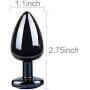 Romi Heart shaped Stainless Steel Anal Butt Plugs Anal Trainer Toys, Personal Massager for Unisex Masturbation (Small Plug)