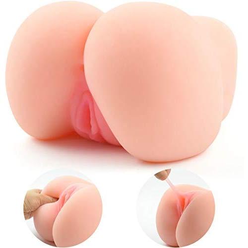 Male Masturbator - Feelingirl 3D Realistic Pussy Ass and Silicone Vagina Butt Anal Adult Products Sex Toys with 2 Hole for Men Masturbation