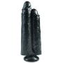 Pipedream Products King Cock 9" Two Cocks One Hole, Black, 24 Lb