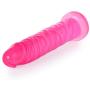 Slim Beginner Dildo by Healthy Vibes (Pink, 5.5") - Small Dildo with Vein Texture is Perfect for First-Time Users or for Experimenting with Anal Play - Made of Body Safe TPR, Latex and Phthalate Free